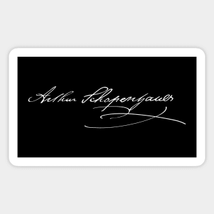 Signature of Arthur Schopenhauer, German Philosopher of Pessimism Magnet